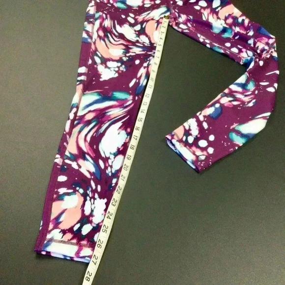 Zelos Womens Multicolor Tie Dyed Ankle Length High Rise Leggings Size Small NWT - Picture 9 of 11